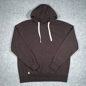 Kangol pullover Hoodie Mens XL rustic Brown Gorpcore drawstring kangaroo logo